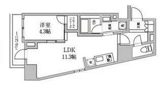 東京都中央区日本橋馬喰町2【マンション】の間取り