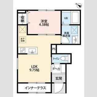 リーブルファイン鴻巣大間【1階】の間取り