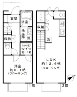 東京都品川区西五反田6【一戸建】の間取り