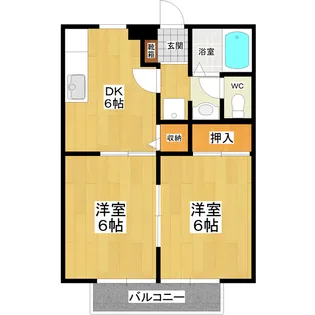 茨城県つくば市倉掛【アパート】の間取り