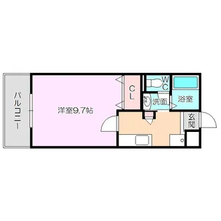 1Kの間取り画像