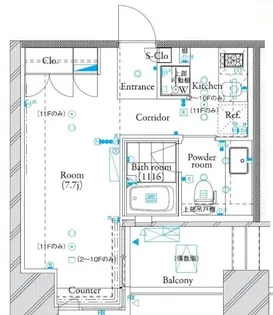 ザ・タワー芝浦【3階】の間取り