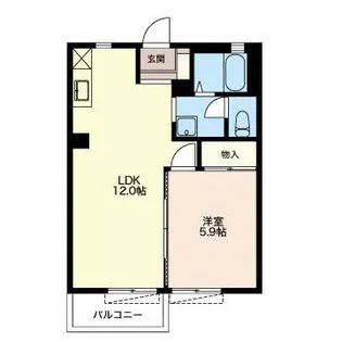 サニーヒルズ清水【2階】の間取り