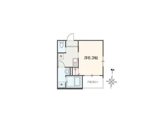 MELLAS元加治【2階】の間取り