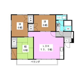 グリーンハイム B棟【2階】の間取り