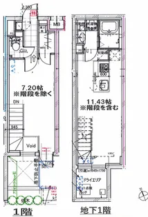 ミレドゥーエ目黒本町の間取り