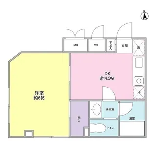 パティオ三茶【1階】の間取り