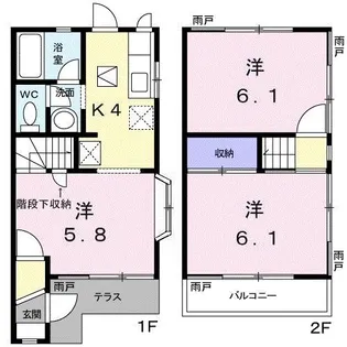 サンモールMII【1階】の間取り