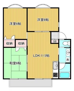 小林ハイツII【2階】の間取り