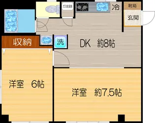 ベルメゾン渡辺【2階】の間取り