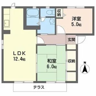 メゾン プランドールB【1階】の間取り
