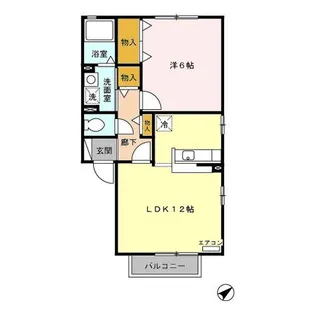 アティール ソフィア B【2階】の間取り