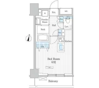 エトワール飯田橋【2階】の間取り