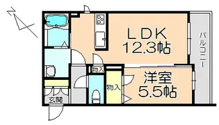 メゾン フィデル【2階】の間取り