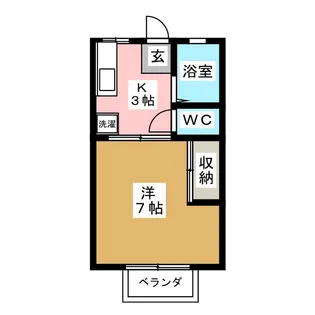 ハイツ内山【2階】の間取り