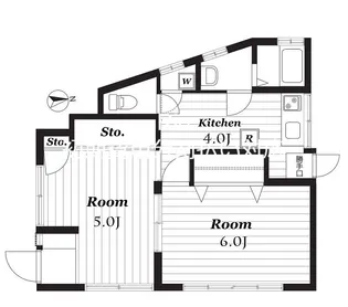 倉田荘【1階】の間取り