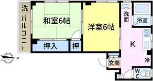 しゅんせいハイツ3【1階】の間取り