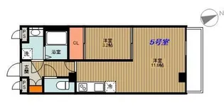 ネクサス広白石【7階】の間取り