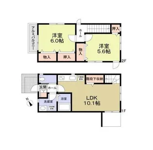 神奈川県藤沢市鵠沼海岸6【一戸建】の間取り