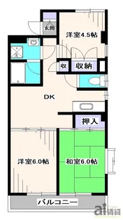 東京都東久留米市滝山7【マンション】の間取り
