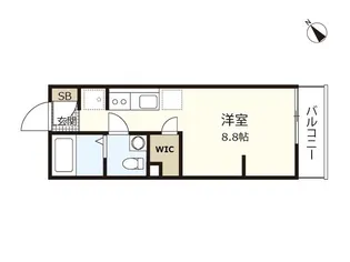 エタニティ八幡【2階】の間取り