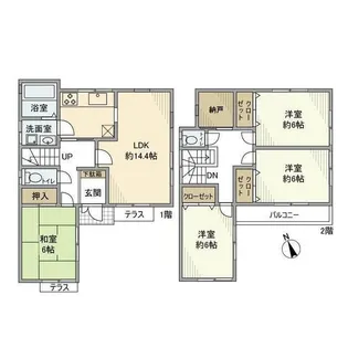 東京都練馬区東大泉7【一戸建】の間取り