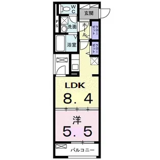 パフューム3【2階】の間取り