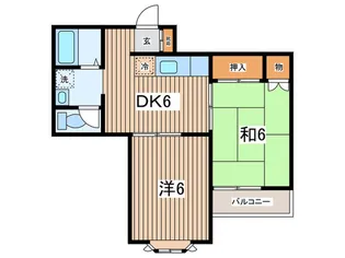 ハイムサンフラワ-2【1階】の間取り