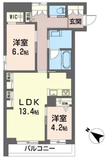 アスターミキ【2階】の間取り