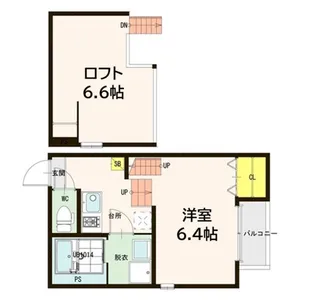 ハーモニーテラス67【1階】の間取り