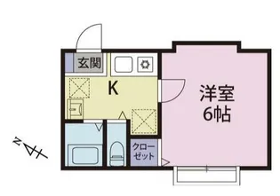 神奈川県横浜市神奈川区六角橋1【アパート】の間取り