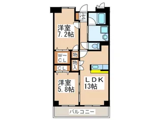 プレシオス藤が丘【1階】の間取り