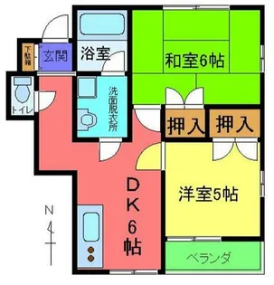 神奈川県横浜市西区御所山町【アパート】の間取り
