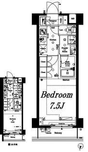 アクサスレジデンス外苑【3階】の間取り