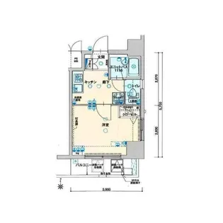ヴェルト三軒茶屋II【5階】の間取り