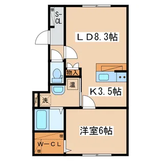 リーベノルト【1階】の間取り