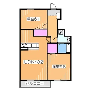 アルミック山荘B棟【1階】の間取り