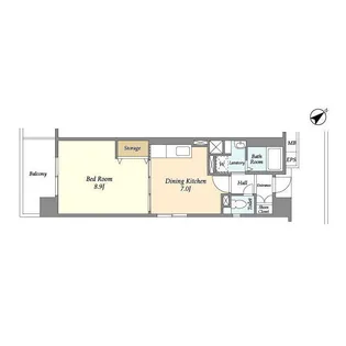 コーポレート稲毛海岸【3階】の間取り