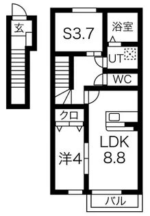 コンフォール【2階】の間取り