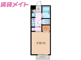エポックエゲ6【1階】の間取り