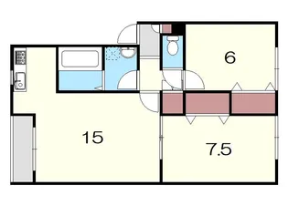 ファミーユエザンスII【1階】の間取り