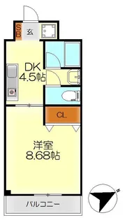 阿賀イレブンハイツ【1階】の間取り