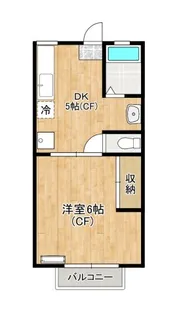 伏見ハイツA棟【2階】の間取り