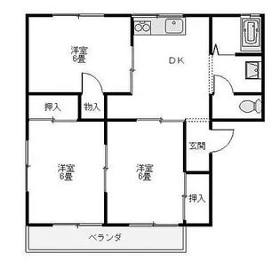 スカイハウス【2階】の間取り