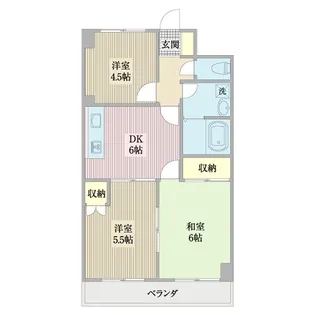 エスポワール深瀬【4階】の間取り