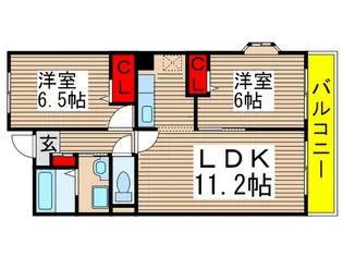 クレセント・パレス【2階】の間取り