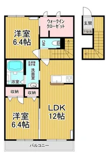 ヴィラーチェQ【2階】の間取り