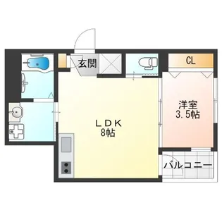 アーバン・コハマ【1階】の間取り