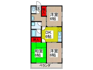 リシェス笹屋【3階】の間取り