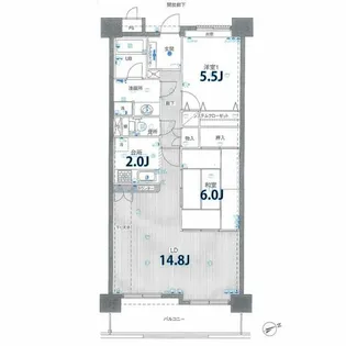 セレーノ本町【2階】の間取り